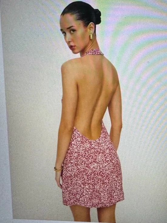 NWT Reformation Avielle Dress in La Vie En Rose Size 2 - Picture 2 of 7